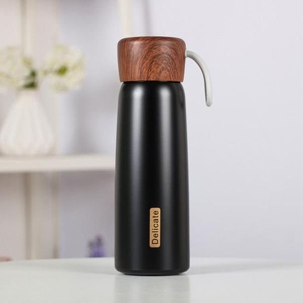 

thermal thermos wood flask outdoor rope vacuum stainless bottle portable cup with travel fashion cover steel 500ml water bbynmz packing2010