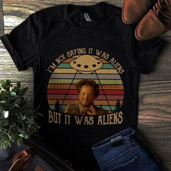 

ancient aliens im not saying it was aliens vintage t shirt black men s 4xl sport hooded sweatshirt hoodie