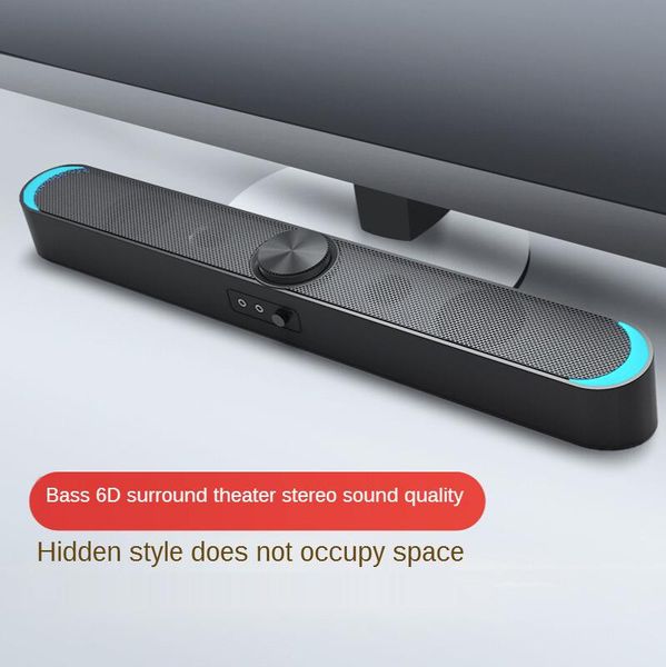 

combination speakers portable tv soundbar aux usb wired and wireless bluetooth home theater surround for pc speaker with mic computer