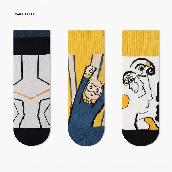 

bztw7 new обваленные швейный для мужчин хлопковых женщин e3aze и и socksins модных носков персонализированных абстрактной средней длины хлоп, Black