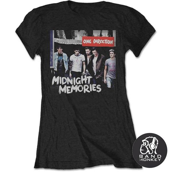 

one direction ladies t-shirt midnight memories black sport hooded sweatshirt hoodie