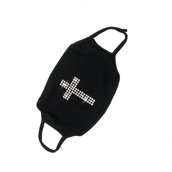 

mask black dustproof washable reusable cotton rhinestone fashion face masks 8 patterns 5 n29uq