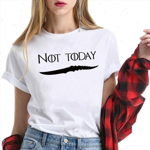 

not today letter printed woman tshirts loose 2021 new for women tshirt korean style o neck tee female clothes, White