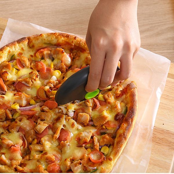 

circular roller knife bar pizza cutter stainless steel kitchen accessories detachable washable knives portable cover gadgets vtky2239