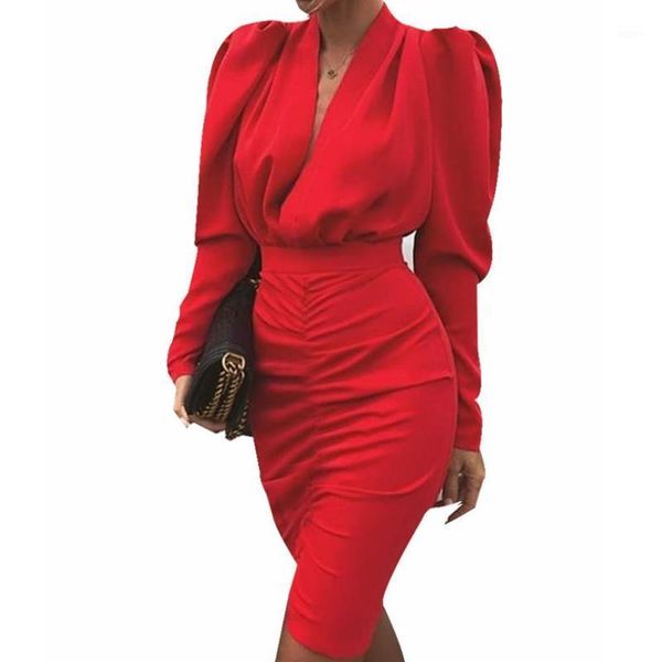 

nightclub women's dress dress women elegant long sleeve plus size dresses for women party v neck new1, Black;gray