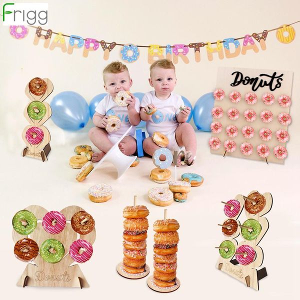 

frigg wooden heart shaped donut stand hanging donuts table wedding decoration accessories baby shower kids birthday party decor