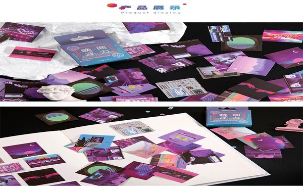 

46 шт box night плавучести наклейки красивые руки счета японские бумаги украшения коллаж журнал канцелярские наклейки jlloun bdebag