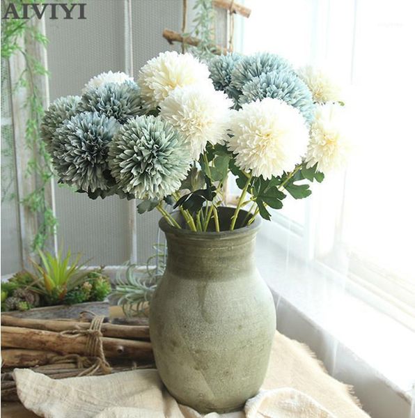 

artificial silk dandelion flower ball bouquet family bedroom table decoration fake flower wedding bouquet fake1
