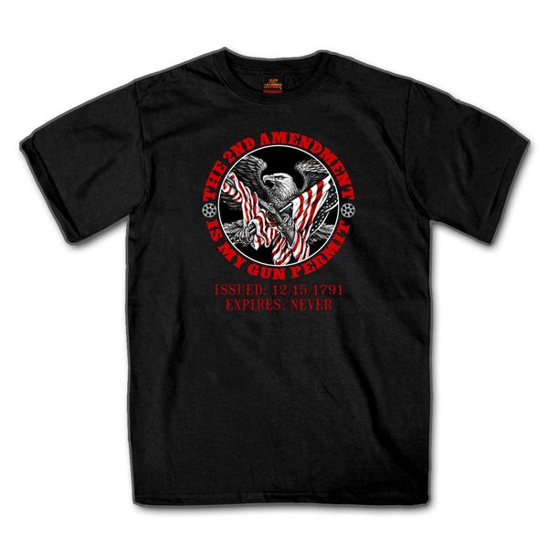 

new men's american flag eagle 2nd amendment is my gun permit t shirt #b351 tee shirt sport hooded sweatshirt hoodie