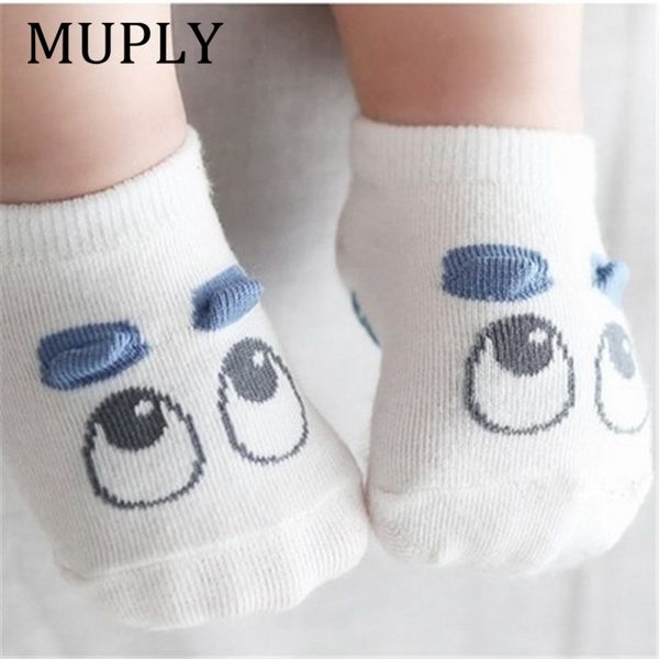 

kawaii cotton kids socks baby breathable boys girls sokken cute toddler asymmetry 13 style anti-slip socks suitable for 1-3y y201009, Pink;yellow
