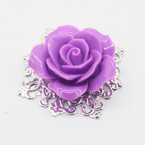 

5pcs / set of 48mm embellished rose resin button applique sewing needle button diy party l table decoration q wmtoad