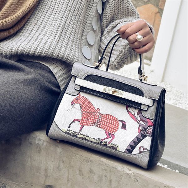 

Women Handbag Contrasting Colours One Shoulder Bag Lady Cross Body Bag Fashion PH-P.D.A20060411