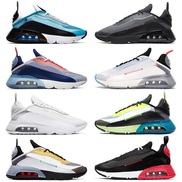 

2021 new arrival 2090 sport running shoes laser blue mens womens duck camo yellow bleached aqua black volt praia grande trainers 36-45, White;red