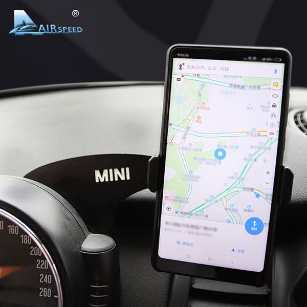 

bracket airspeed car mobile holder auto steering wheel rear phone mount for mini cooper r55 r56 hatchback accessories