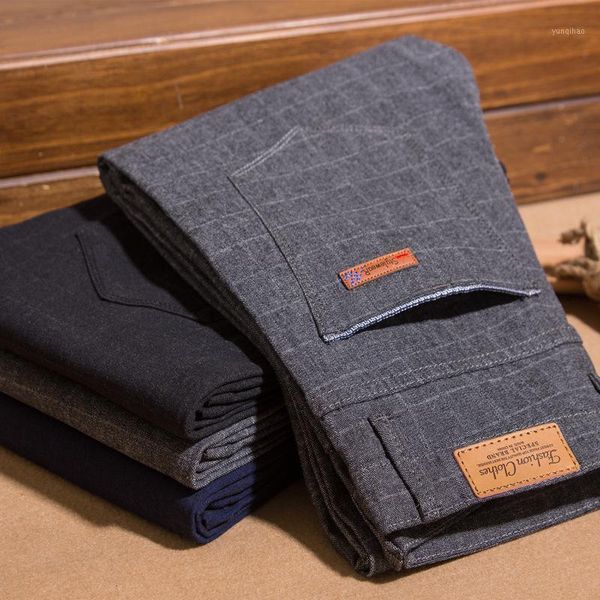 

2020 men's spring autumn fashion business casual long pants suit pants male elastic straight formal trousers plus big size 28-401, Black