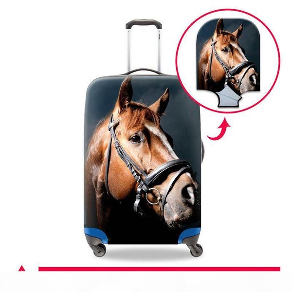 

personalized zipper luggage protector cover clear suitcases covers waterproof case covers accessory bags for 18-30 inch travel trolley case, Black