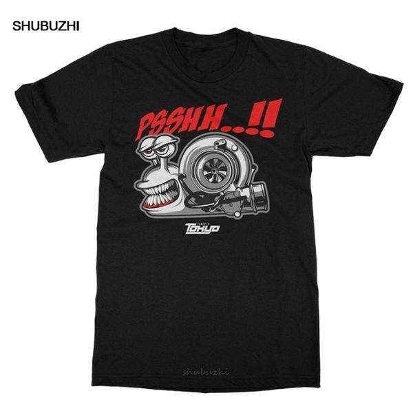 

100% cotton turbo snail t-shirt psshh tee shirt male brand tee men summer t 220304, White;black