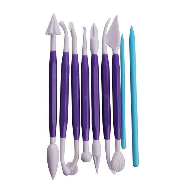 

9pcs polymer clay tools carving craft pottery tools clay sculpture nail art pottery ceramics tool color shapers