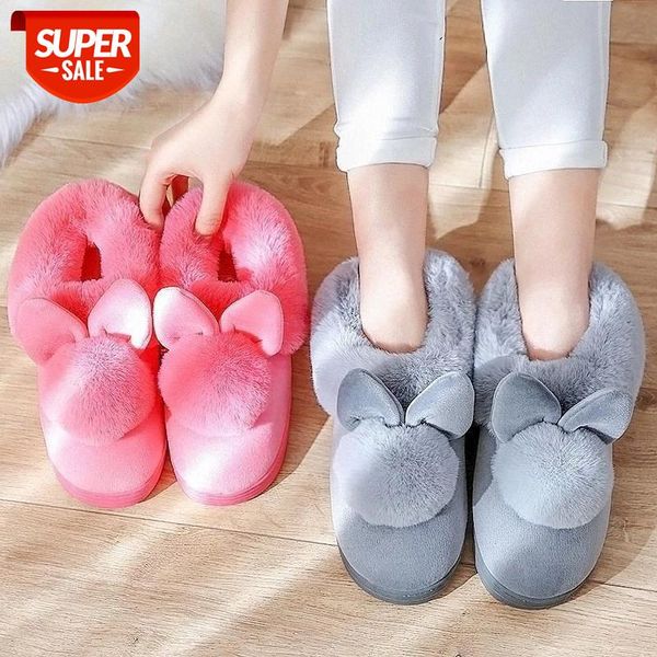 

fongimic winter warm slippers for women practical cotton indoor cotton-padded shoes slippers female floor 5 colors cotton shoes #nm7e, Black