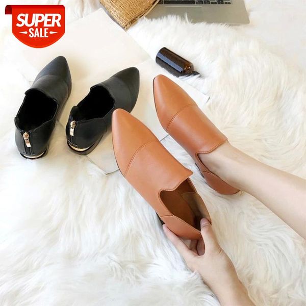 

mcckle women loafers soft leather shoes low heels female slip on shoes casual pointed toe classic solid shallow ladies footwear #um6c