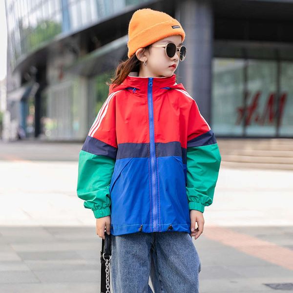 

assault macintosh matching girls' suit color 2020 spring and autumn new wtern sle net red hooded coat fashionable children's zippe, Black