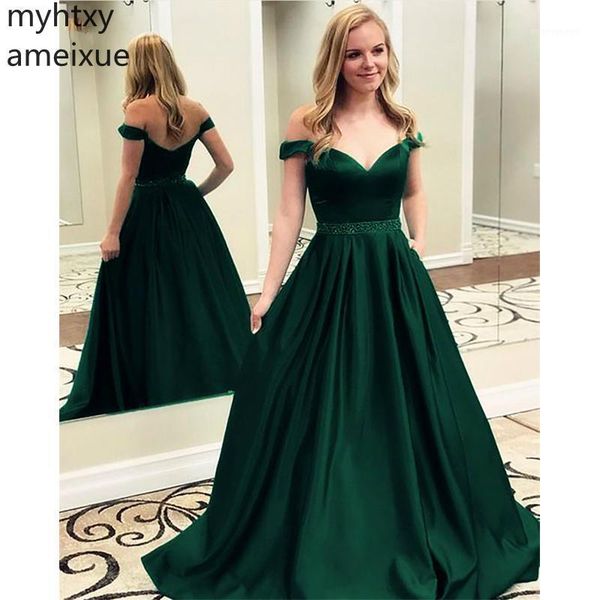 

party dresses elegant green and blue evening floor length shoulder long prom dressess sequined sweep train gowns custom made1, White;black