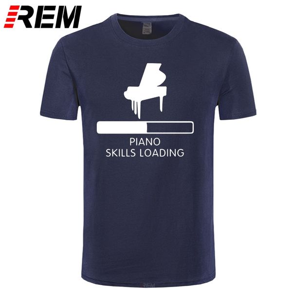 

спорт новых летнего стиль mens t навыки рубашка piano loading смешной печать футболка для мужчин tops причинного с коротким рукавом