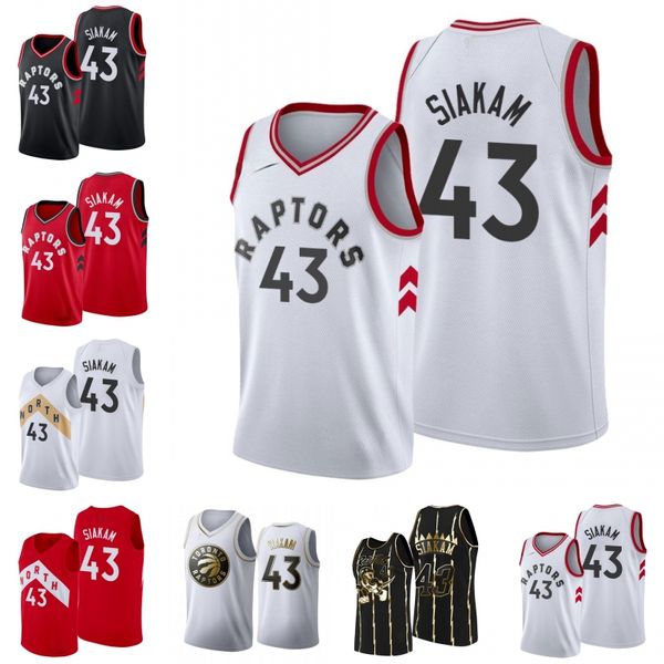 

toronto raptors men pascal siakam basketball jersey, Black
