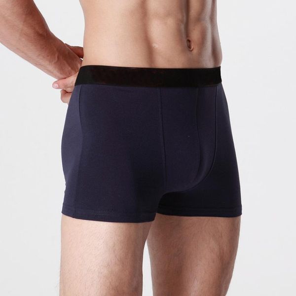 

2019 brand mens boxers cotton trunk men underwear mens underpants male panties shorts plus size boxers underwears1, Black;white