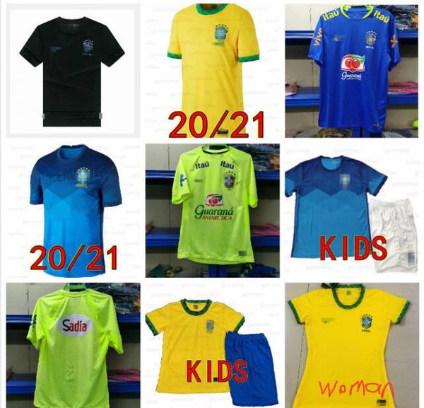 

2019 2020 2021 n e y m a r j r 10 soccer jerseys g.jesus p.coutinho firmino home away 20 21 men and women female football shirt 4xl, Black;yellow