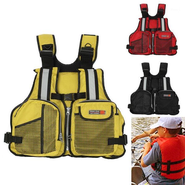 

life vest & buoy fishing jacket buoyancy outdoor 3 color uniform code floating sailing kayak swimming canoeing1