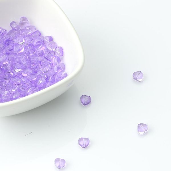 

6*6mm multicolor love heart lampwork beads czech glass loose spacer beads for jewelry making hairpin handmade diy accessories bbyyhg