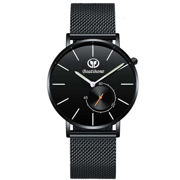 

new tiktok for fashion lovers, simple super thin stainls steel quartz watchbgt