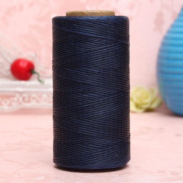 

yarn wituse 260 meters leather sewing waxed thread 18colors 0.8mm cord for handicraft tool hand stitching knitting, Black;white