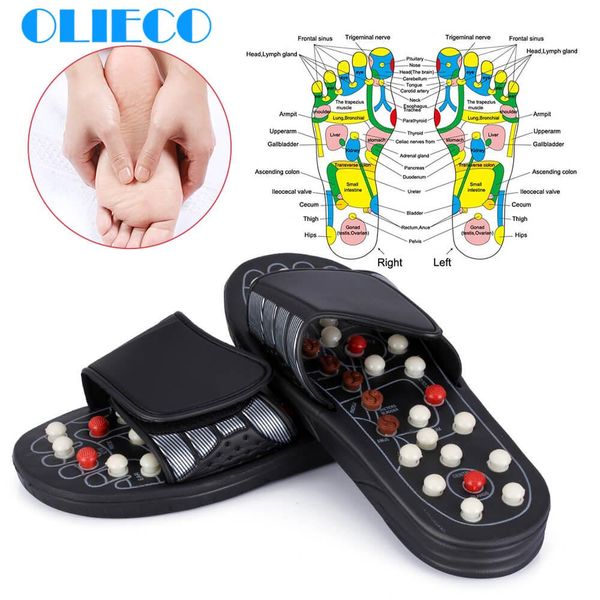 

foot massage slippers foot massage acupuncture therapy massager walking stone shoes acupuncture pebble sandals