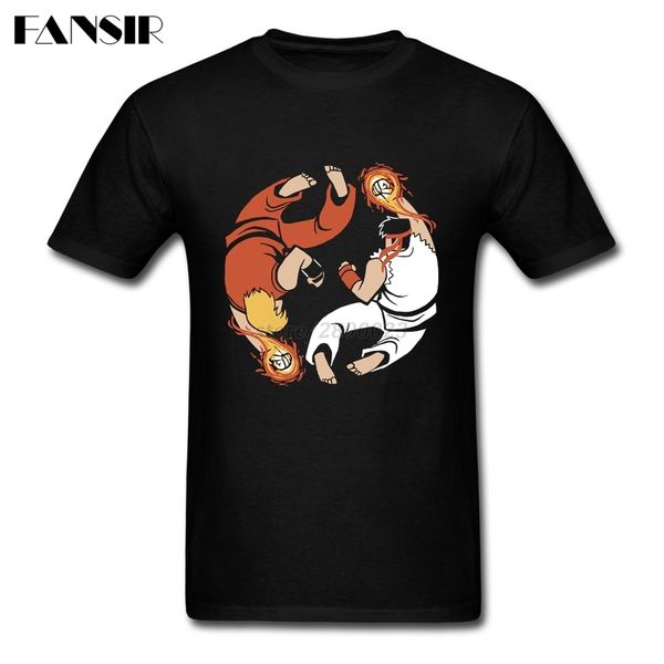 

sport cool tee shirt men's short sleeve crewneck cotton kungfu yin yang teenage brand clothing men t-shirts