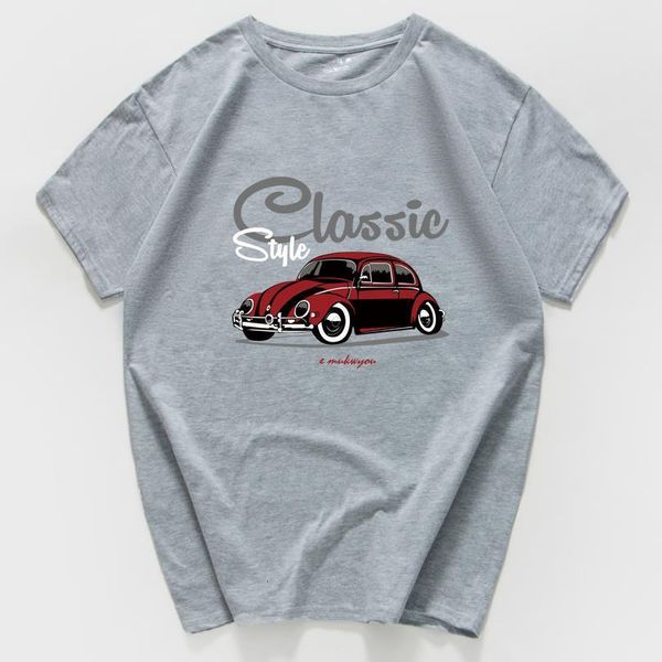 

classic style car fans tshirt letters printed cotton o-neck t-shirt men funny streetwear short sleeve t shirts men tee, White;black