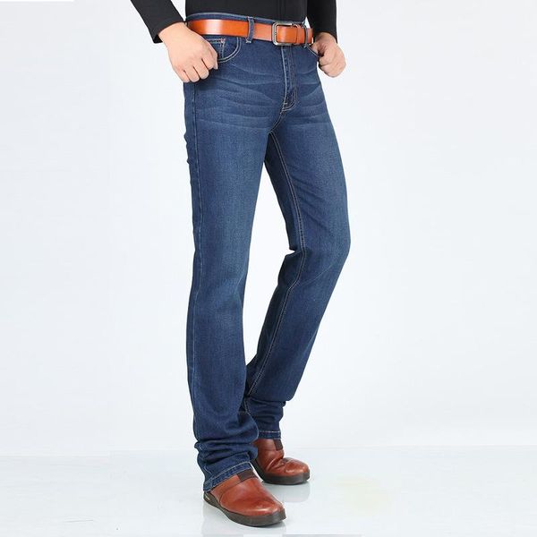 

men's jeans just for tall men 192cm-198cm extended edition long 120 cm high stretch slim fit, Blue