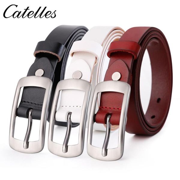 

female cowhide leather belts for women jeans dress waist strap belt, Black;brown