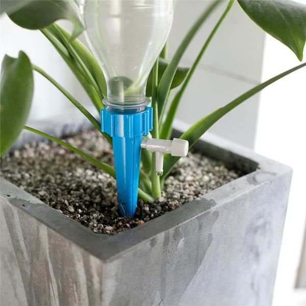 

watering equipments 6 pcs self-contained auto drip irrigation system automatic spike for plants flower indoor household