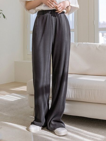 

dazy-less solid slant pocket corduroy pants x30o#, Black;white