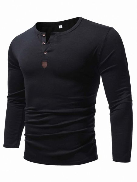 

men quarter button patch detail tee o06x#, White;black