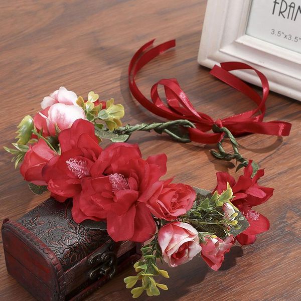 

haimeikang flower headband hairwear bridal hair ornament fabric flower crown wedding hair accessories headbands flora jllnwj