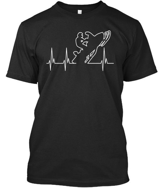 

2020 дизайнеров балахон brand new style slim fit печать камиз мужчина sled heartbeat snow mobile stylische качество футболка толстовка