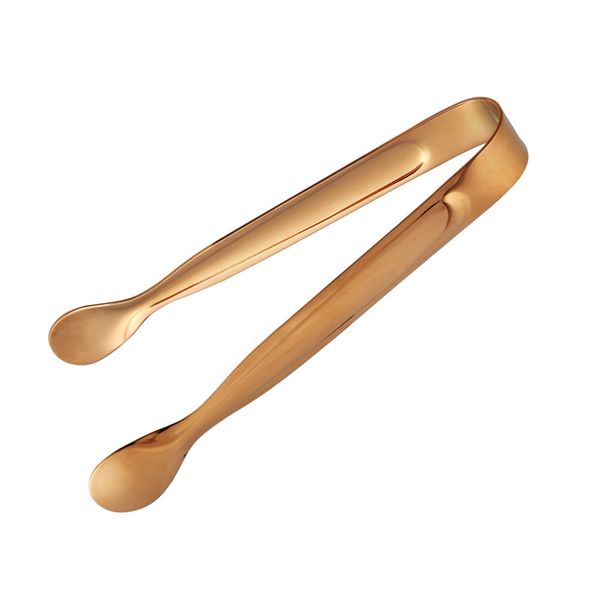 

kitchen tools classical mini sugar tongs ice golden rose stainless steel serving appetizers tong small for candy cube 122235