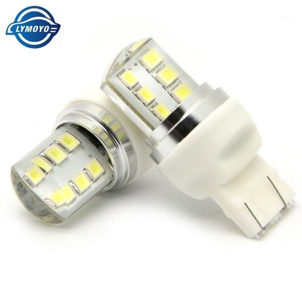 

emergency lights 2pcs 7443 t20 auto strobe flash led bulb 2835 12 smd blink silicone shell chips cold white color 580 w21/5w w3x16q car ligh