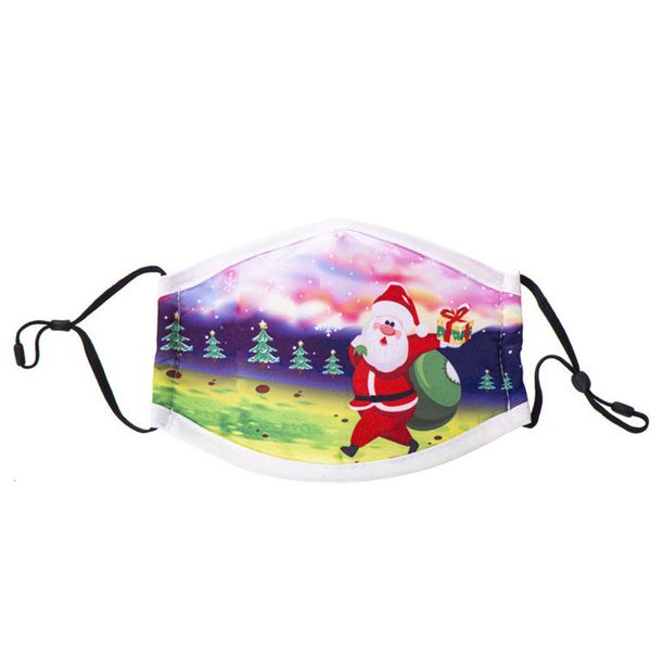 

kids merry christmas mask designer face camo dust and haze cartoon print mouth masks children's san