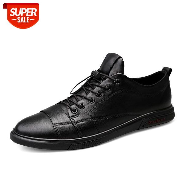 

men's leather sneakers fashion casual mens cowhide shoes handmade soft breathable moccasins flats men's loafers #rj7q