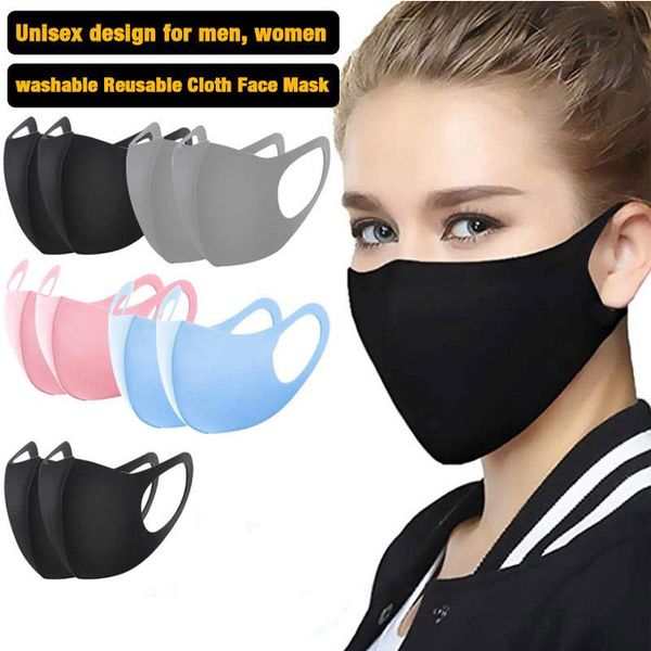 

dhl shipping anti dust face mouth cover mask respirator dustproof anti-bacterial washable reusable ice silk cotton masks tools kimter-x153fz