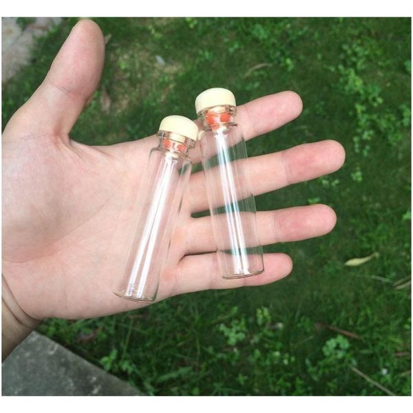

20ml glass bottles with hardwood cap cute glass bottles jars crafts for wedding gift home sqcexf home_hot